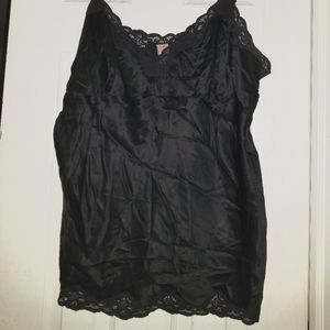 Old Navy Black Lace Silk Camisole